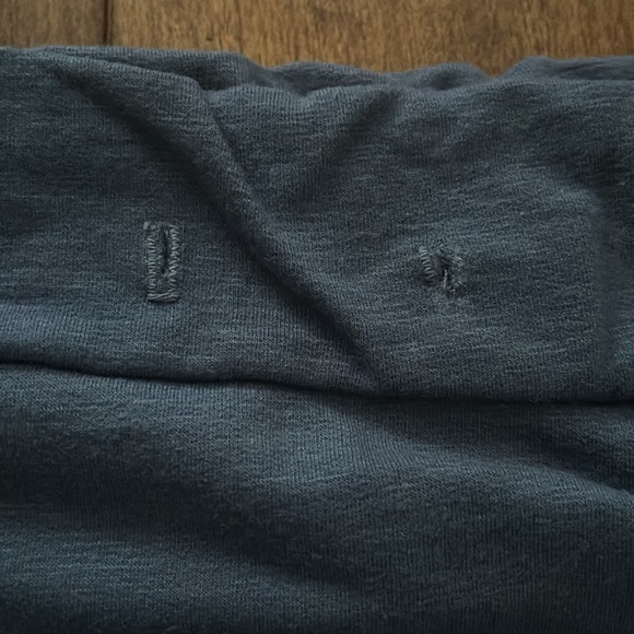 SUNDRY asymmetrical French terry pull on smokey violet casual skirt - Picture 5 of 9